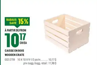 BMR CAISSE EN BOIS offer