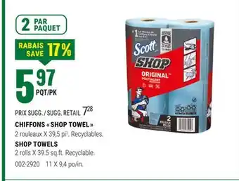 BMR CHIFFONS SHOP TOWEL offer