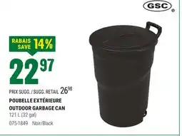 BMR GSC POUBELLE EXTÉRIEURE OUTDOOR GARBAGE CAN offer
