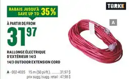 BMR RALLONGE ÉLECTRIQUE D'EXTÉRIEUR 14/3 offer