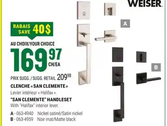 BMR CLENCHE SAN CLEMENTE offer