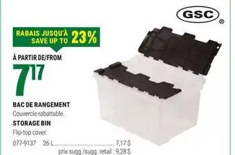BMR BAC DE RANGEMENT offer