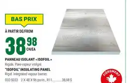 BMR PANNEAU ISOLANT  ISOFOIL  offer