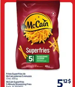 Walmart McCain Superfries 5-Minute Shoestring Fries offer