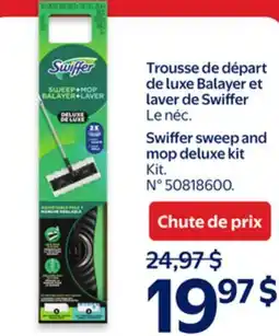 Walmart Swiffer and mop deluxe kit offer