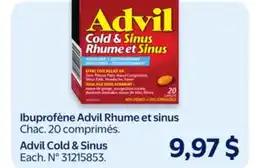Walmart Advil Cold & Sinus offer