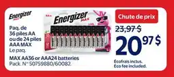 Walmart MAX AA36 or AAA24 batteries offer