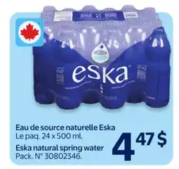 Walmart Eska natural spring water offer