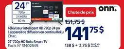 Walmart 24 720p HD Roku Smart TV offer