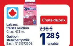 Walmart Québon strawberry milk offer