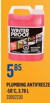 Canac Plumbing Antifreeze -50°C offer