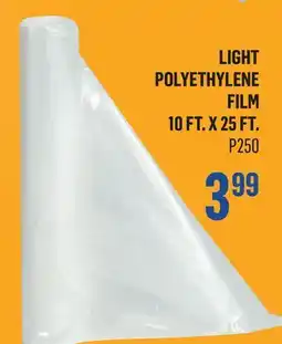 Canac Light Polyethylene Film 10ft.x25ft offer