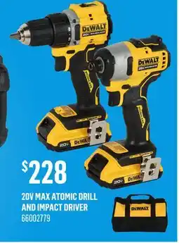 Canac 20V MAX Atomic Drill and Impact Driver offer