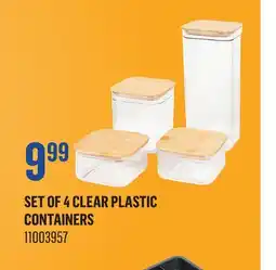 Canac Set of 4 Clear Plastic Containers offer