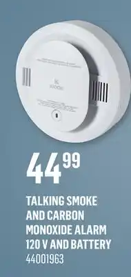 Canac Talking Smoke and Carbon Monoxide Alarm 120 V and Battery offer
