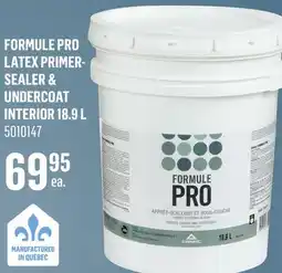 Canac Formule Pro Latex Primer-Sealer & Undercoat Interior 18.9 L offer