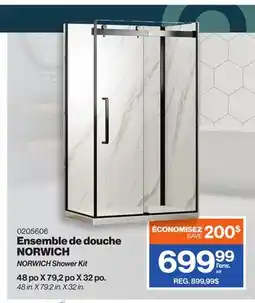 Patrick Morin NORWICH Shower Kit offer
