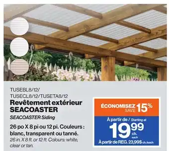 Patrick Morin SEACOASTER Siding offer