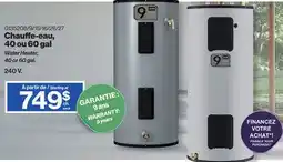 Patrick Morin Water Heater, 40 or 60 gal offer