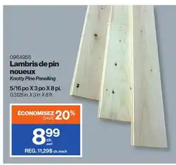 Patrick Morin Knotty Pine Panelling offer