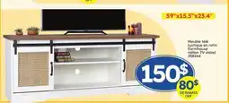 Rossy Farmhouse rattan TV stand offer
