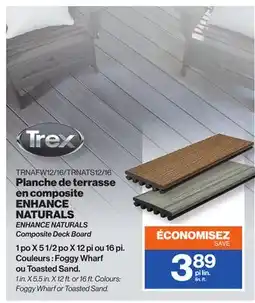 Patrick Morin ENHANCE NATURALS Composite Deck Board offer