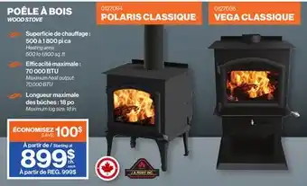 Patrick Morin Polaris Classic Wood Stove offer