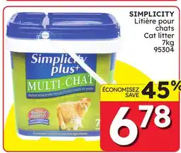 Rossy SIMPLICITY Cat litter offer