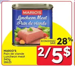Rossy MARIO'S Luncheon meat offer