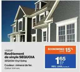 Patrick Morin SEQUOIA Vinyl Siding offer