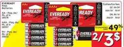 Rossy EVEREADY Piles Batteries offer