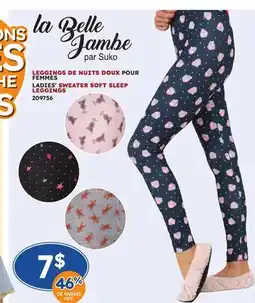 Rossy LADIES' SWEATER SOFT SLEEP LEGGINGS offer