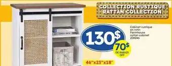 Rossy Farmhouse rattan cabinet offer