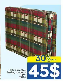Rossy Matelas pliable Folding mattress offer