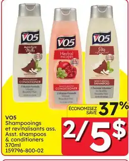 Rossy VO5 Asst. shampoos & conditioners offer