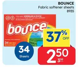 Rossy BOUNCE Fabric softener sheets offer