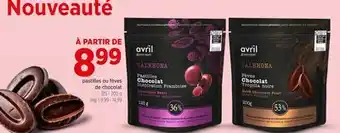Avril Pastilles ou fèves dechocolat offer