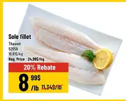 Mayrand Thawed Sole Fillet 300 g offer