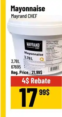 Mayrand Mayonnaise 3,78 L Mayrand CHEF offer
