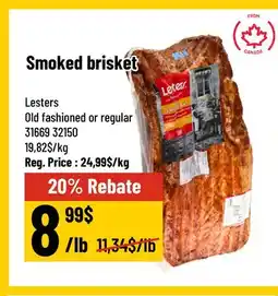 Mayrand Smoked Beef Breast 5 kg Lesters offer