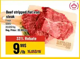 Mayrand Beef Stripped Flat Iron Steak offer