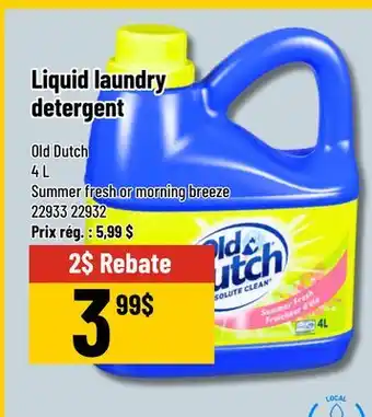 Mayrand Liquid Laundry Detergent 4 L Old Dutch offer