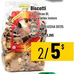 Mayrand Biscotti 345 g 345 g Les Délices DL offer
