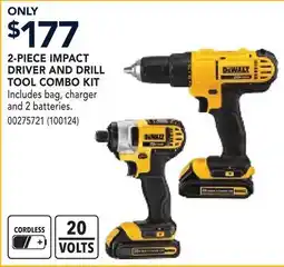 RONA DEWALT 2-PIECE IMPACT DRIVER AND DRILL TOOL COMBO KIT offer