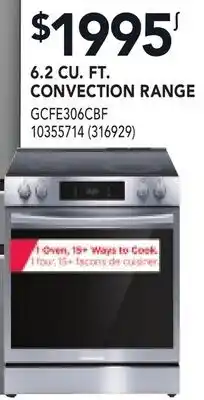RONA 6.2 CU. FT. CONVECTION RANGE offer