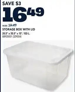 RONA STORAGE BOX WITH LID offer