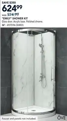 RONA EMILY SHOWER KIT offer