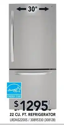 RONA LG 22 CU. FT. REFRIGERATOR offer