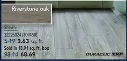 RONA DURACLIC Riverstone Oak Vinyl Flooring offer