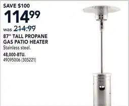 RONA 87 TALL PROPANE GAS PATIO HEATER 48,000-BTU offer